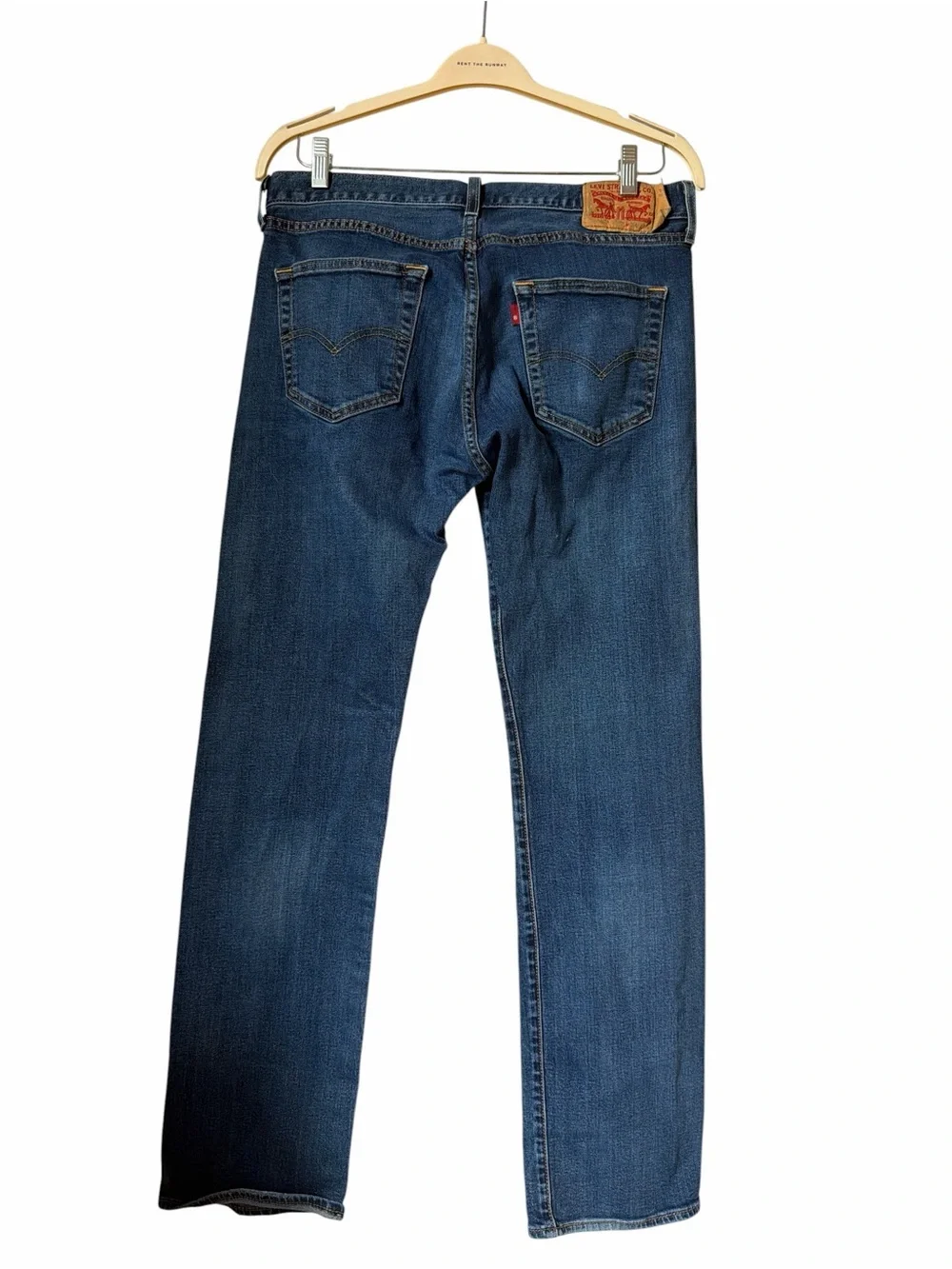 Levi's 501 Original Straight Leg Jeans Dark Blue Denim 34 x 34 Classic 90’s